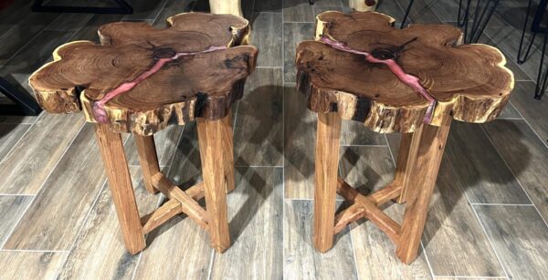 Custom Mesquite Side Tables