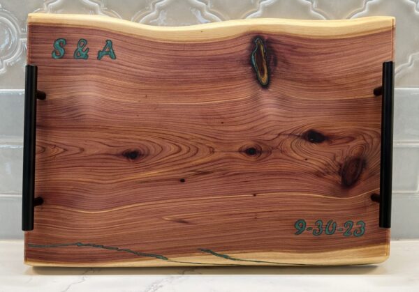 Cedar Charcuterie Board with Personalized Engraving