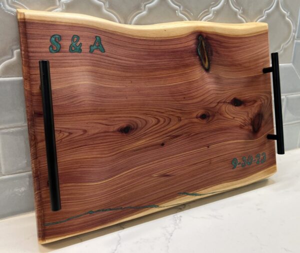 Cedar Charcuterie Board with Personalized Engraving - Image 2