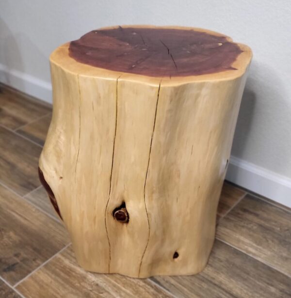 Cedar Stump Accent Stool/Table - Image 2