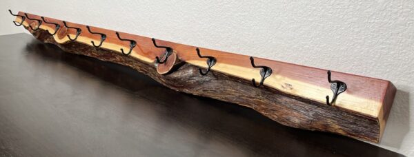 Rustic Cedar Coat & Hat Rack