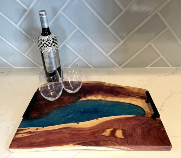 Cedar Epoxy Serving Tray