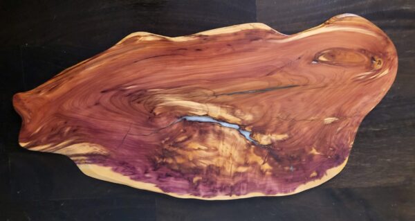 Cedar Center Piece/Serving Tray with Epoxy