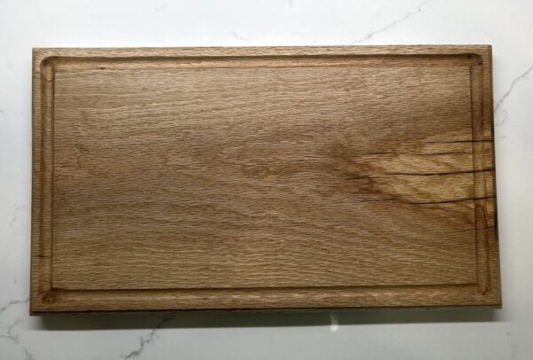 Oak Cutting Board with Drip Gutter