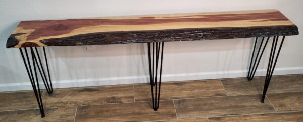 Cedar Sofa Table with Hairpin Legs